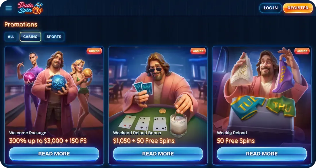 dudespin casino bonus casino